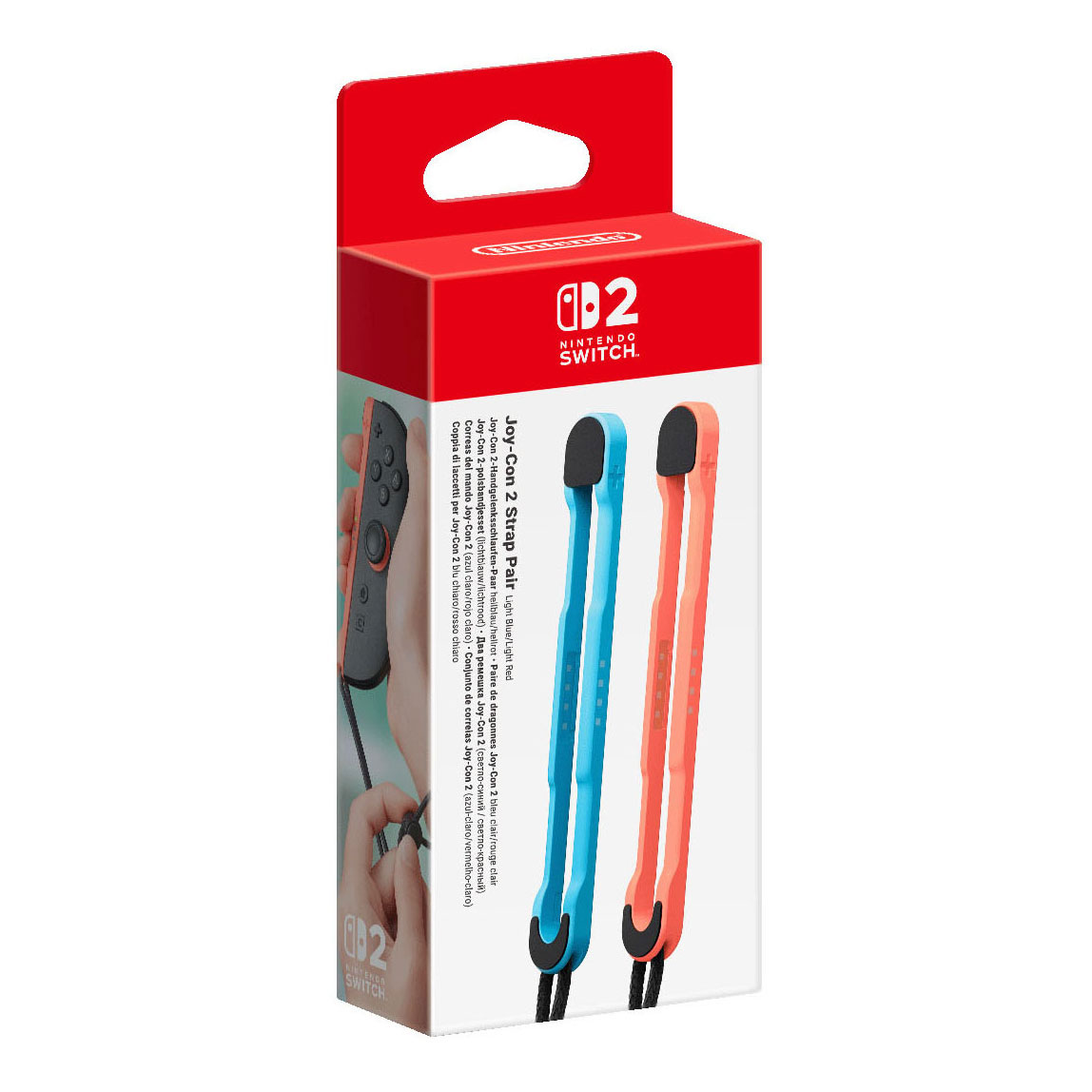 Nintendo Switch 2 Joy-Con Handgelenkschlaufen Rot/Blau