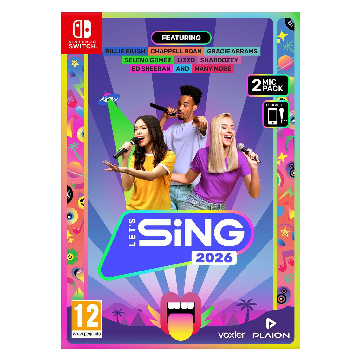 Nintendo Switch Let's Sing 2026 + 2 Microfoons