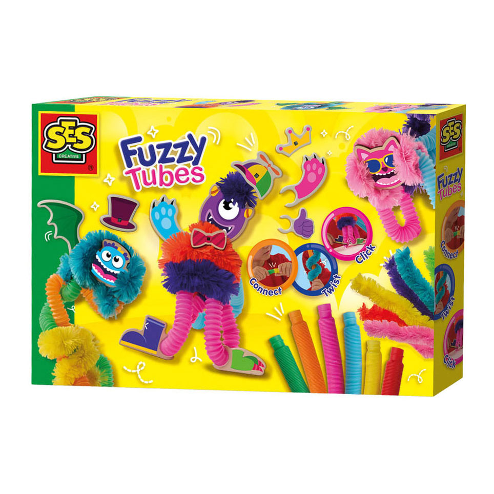 SES Fuzzy Tubes Knutselpakket