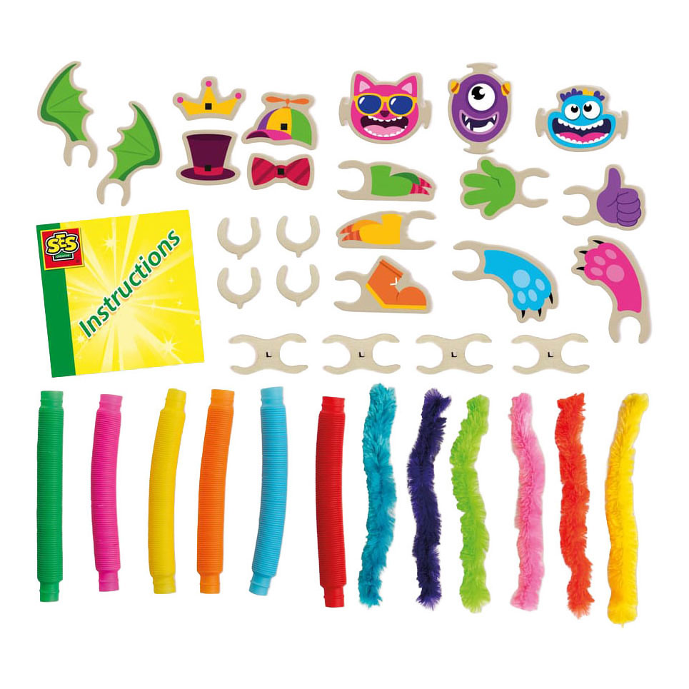 SES Fuzzy Tubes Knutselpakket