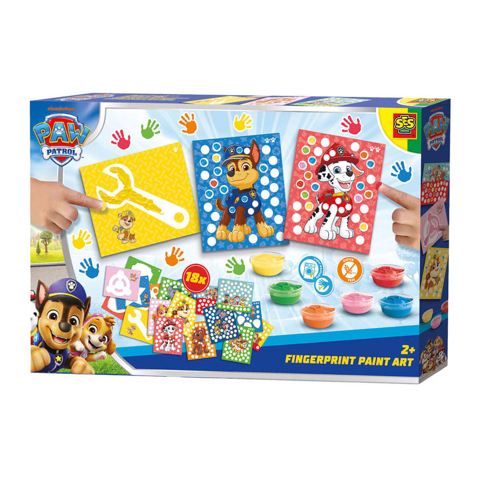 SES Vingerafdruk Verf Kunstwerk Paw Patrol