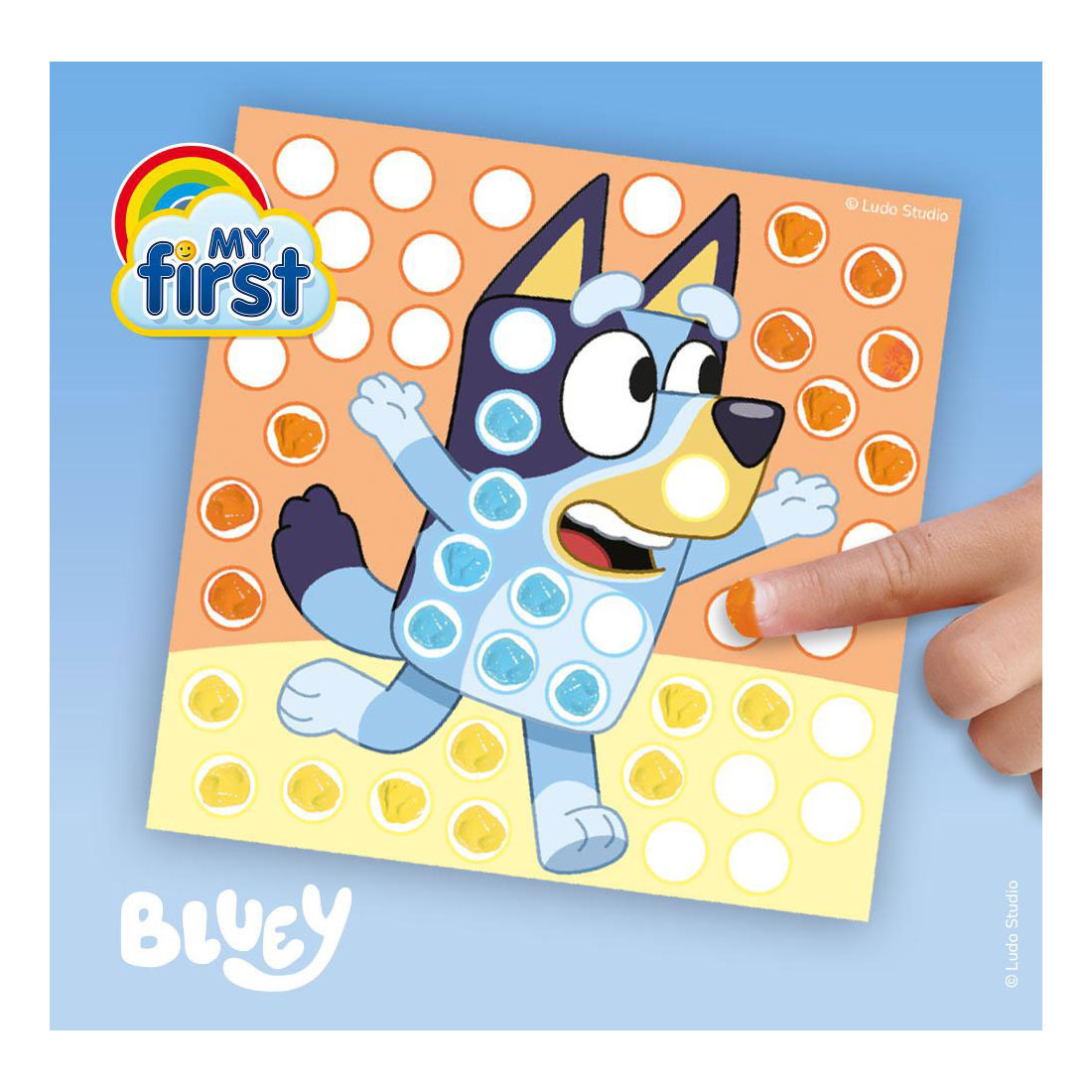 SES Vingerafdruk Verf Kunstwerk Bluey