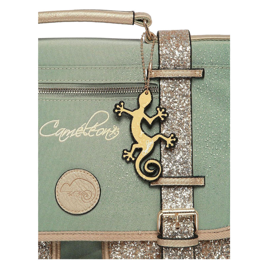 Cartable Caméléon Vert Brillant - 38cm