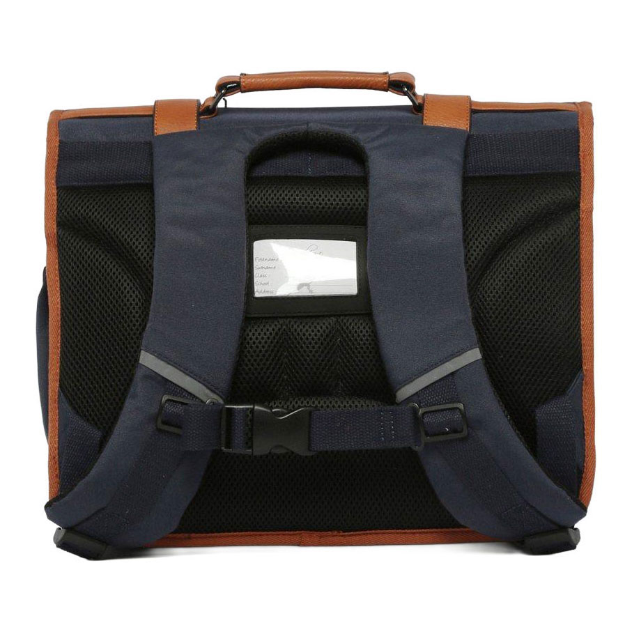 Cartable Caméléon Moutarde Badges - 38cm