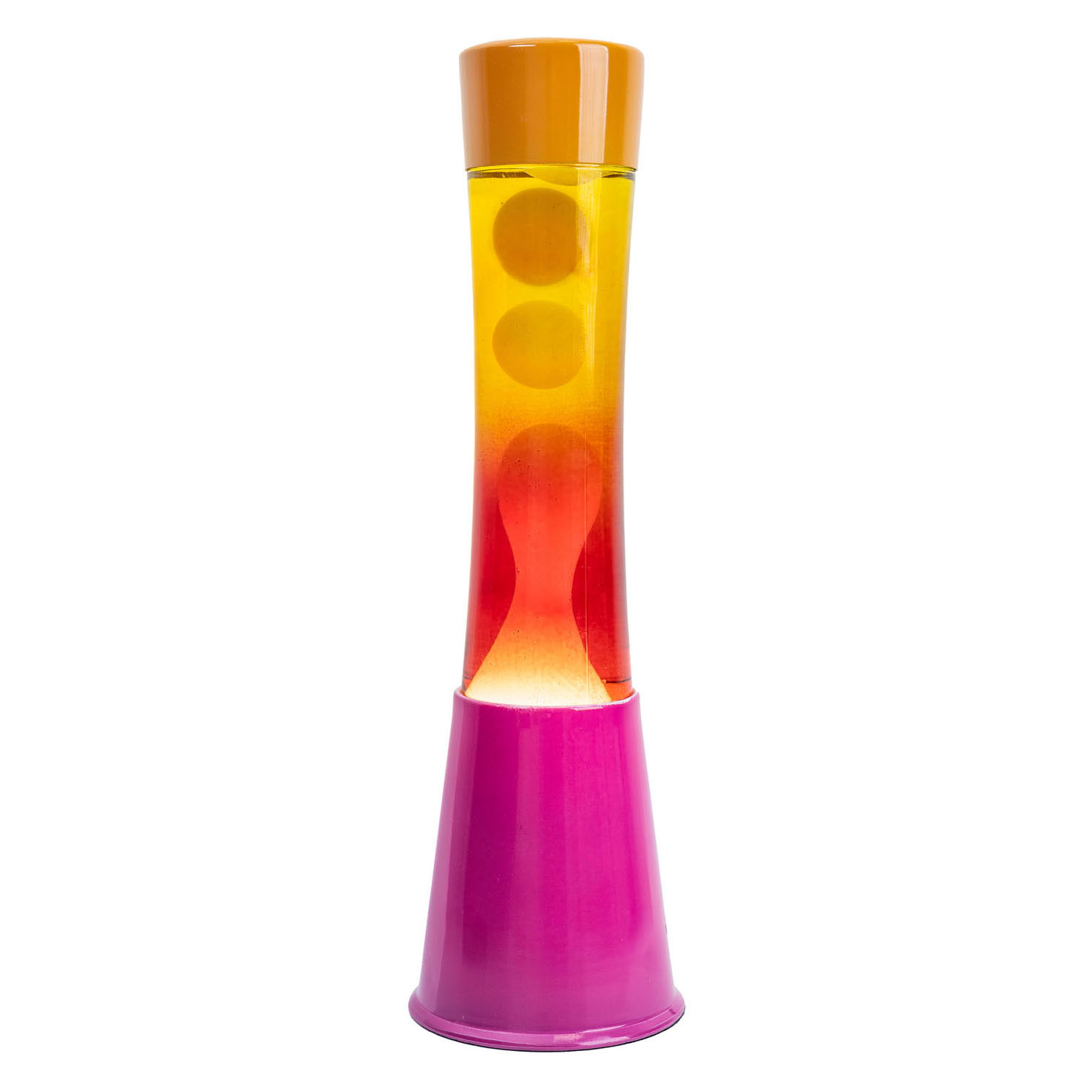 Fisura Lavalamp Tower Farbverlauf Rosa/Orange