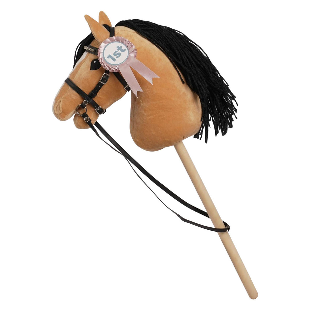 Competitiestokpaardje 68cm - Beige