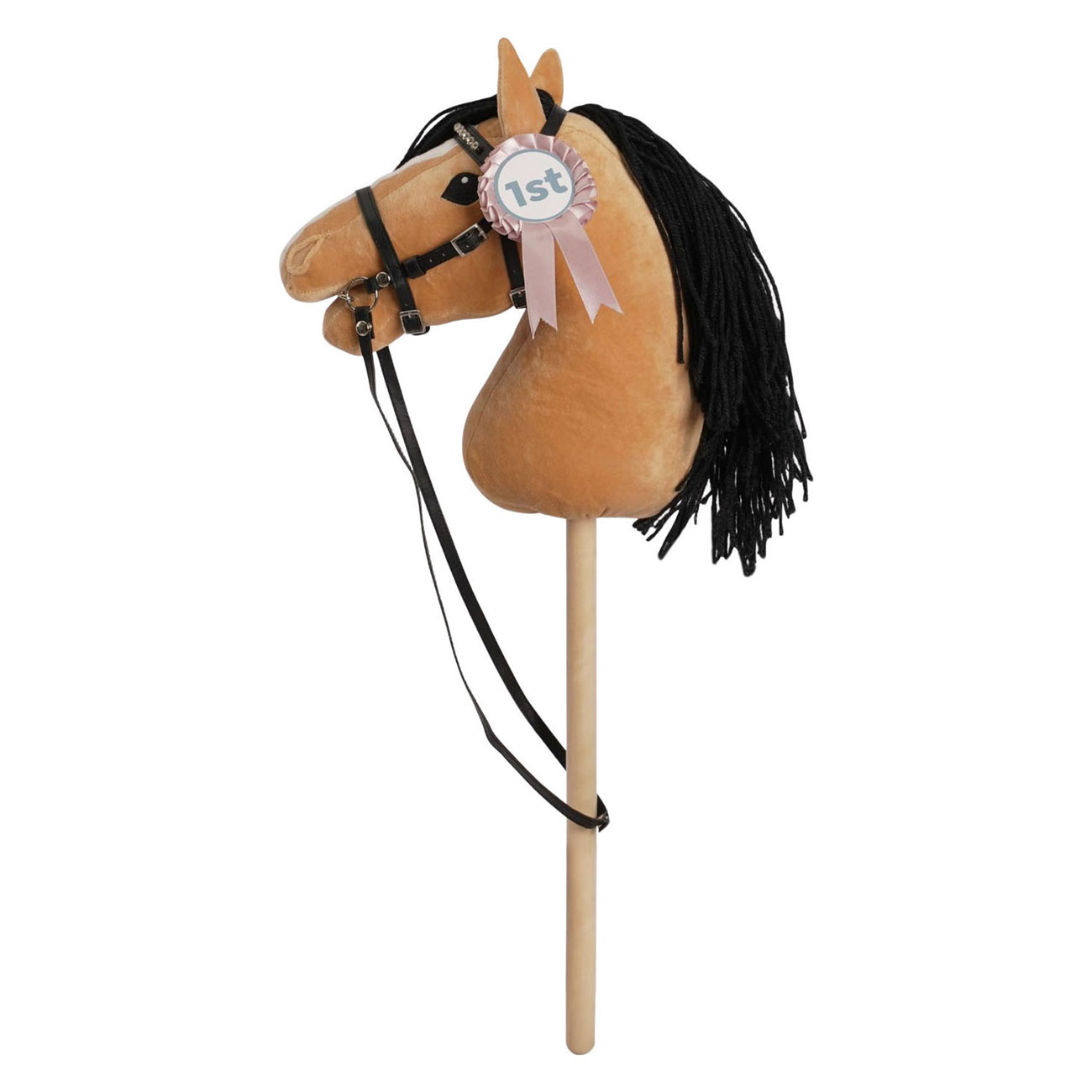 Competitiestokpaardje 68cm - Beige