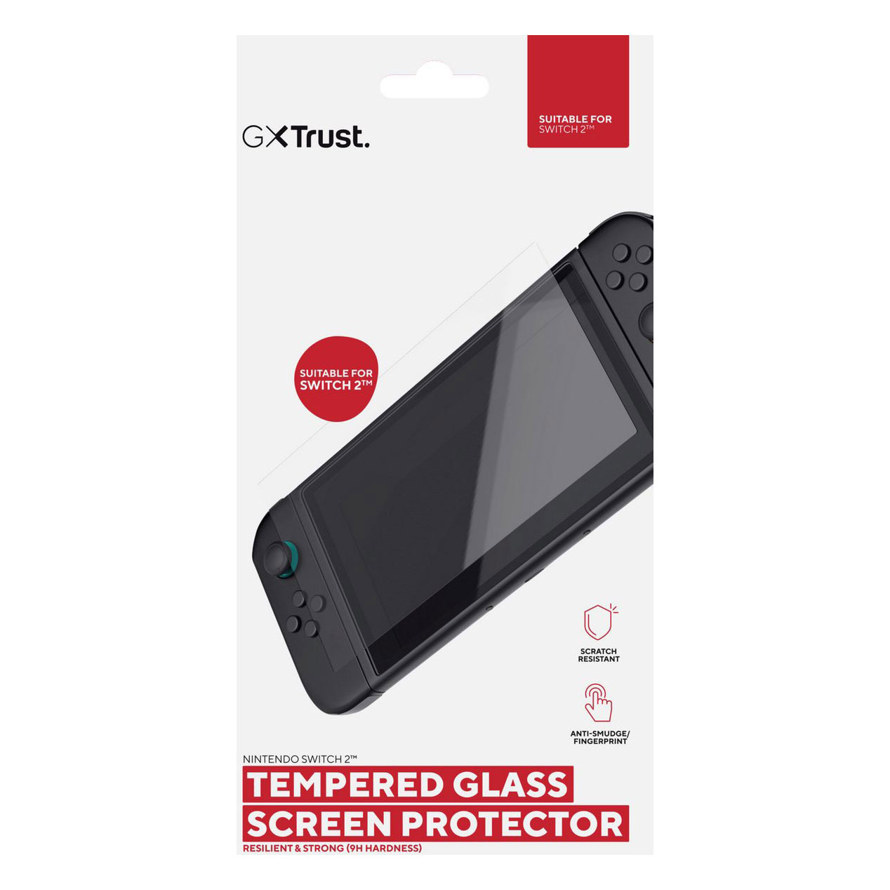 Trust GXT 1254 Displayschutzfolie aus gehärtetem Glas für Nintendo Switch 2