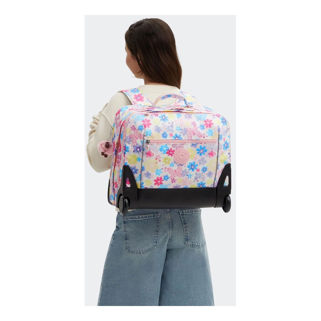 Kipling Giorno Trolley Reistas - Flower Stamp