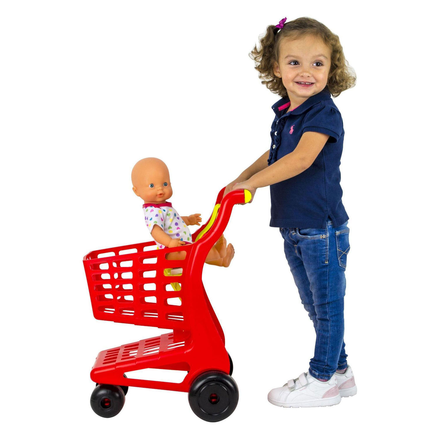 Chariot de courses avec siège pour poupée