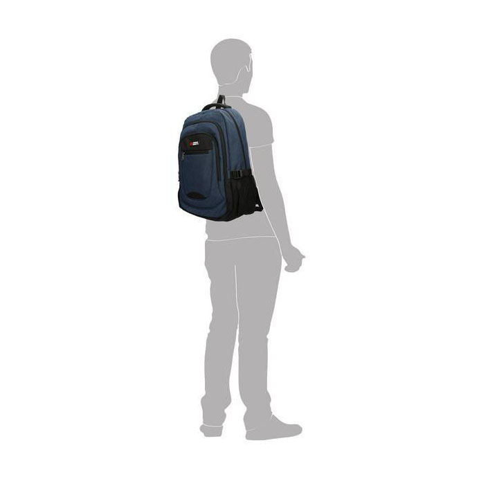 Enrico Benetti rugzak Hamburg navy - Laptop 17 inch