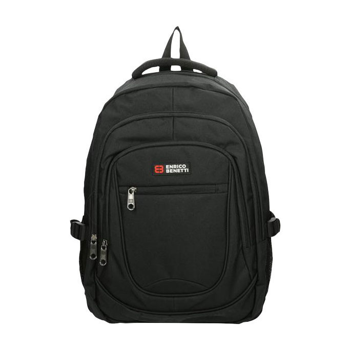Enrico Benetti rugzak Hamburg zwart - Laptop 17 inch