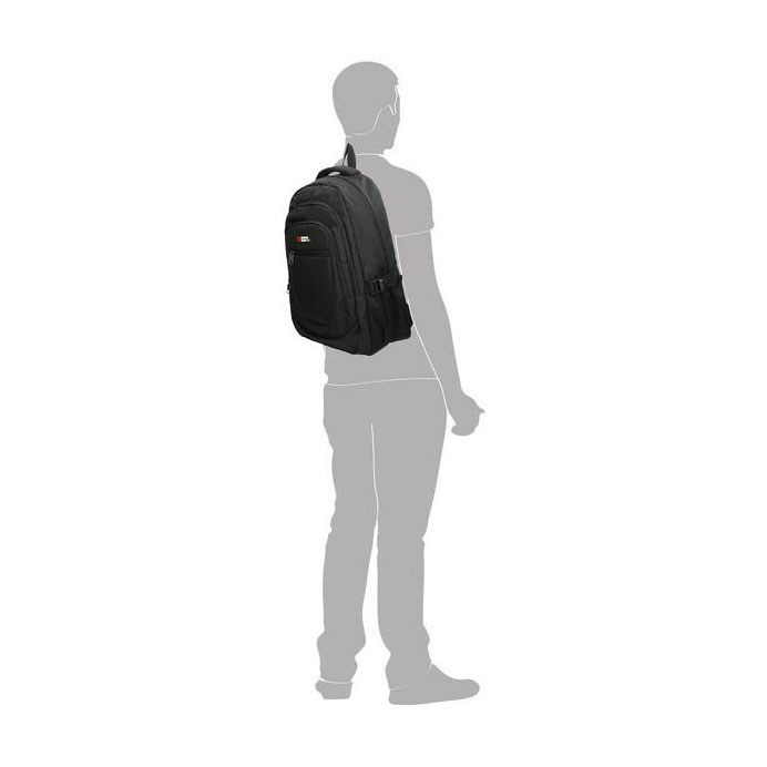 Enrico Benetti rugzak Hamburg zwart - Laptop 17 inch