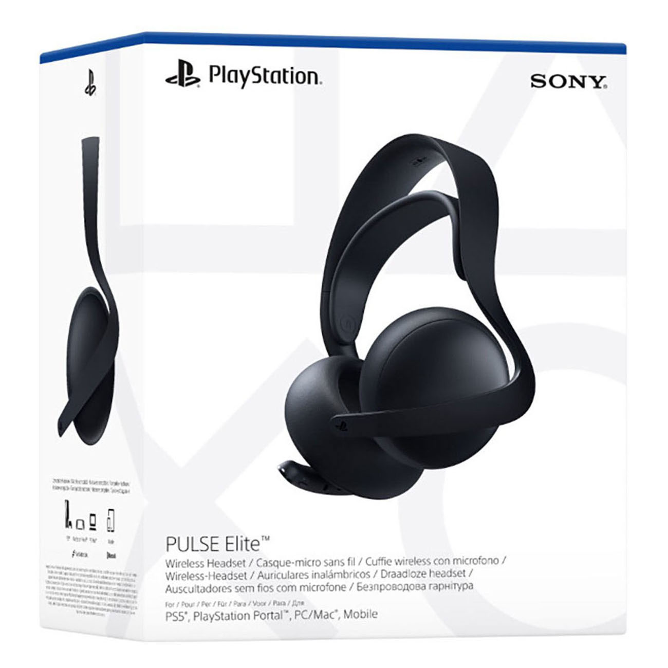 Casque PS5 PULSE Elite Draadloze Noir Minuit