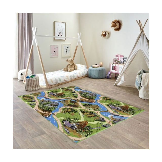 Tapis de jeu Dino World - 140 x 200 cm