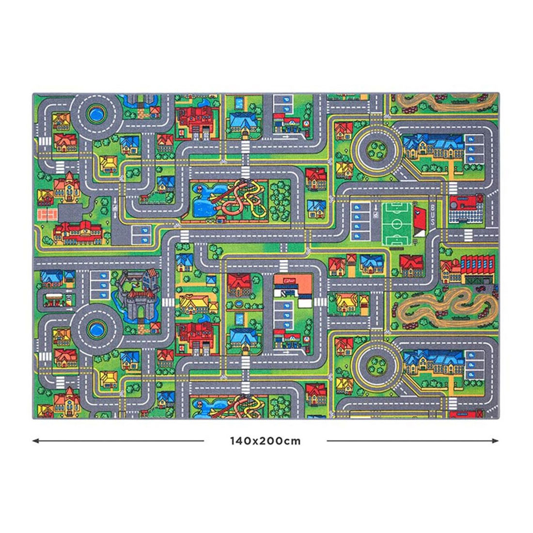 Tapis de jeu « Vie urbaine et circulation » - 140 x 200 cm