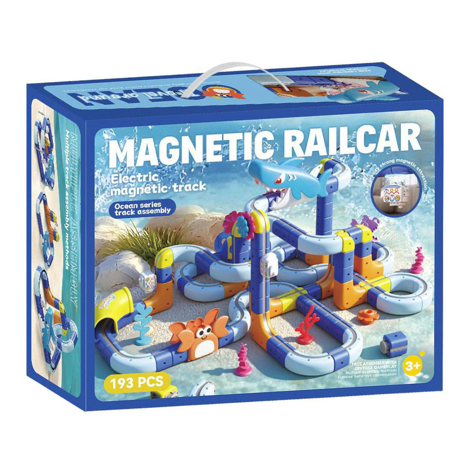 Magnetisch Racebaan Haai met Licht en Geluid - 193dlg.
