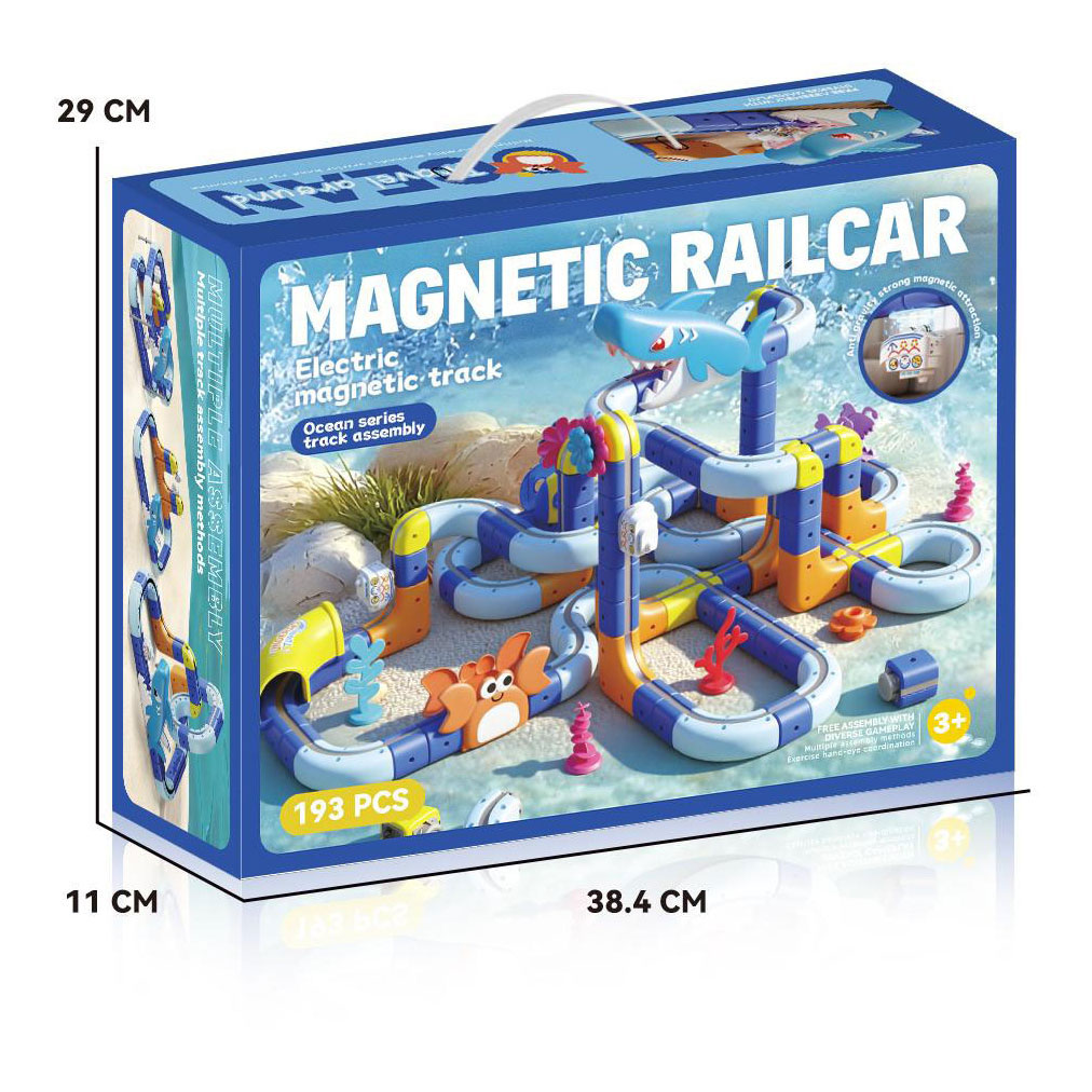 Magnetisch Racebaan Haai met Licht en Geluid - 193dlg.