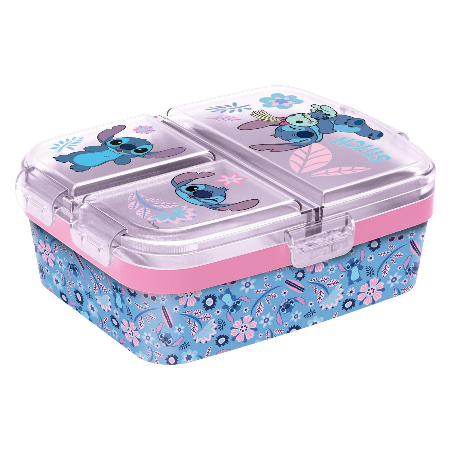 Stitch Broodtrommel met 3 Compartimenten