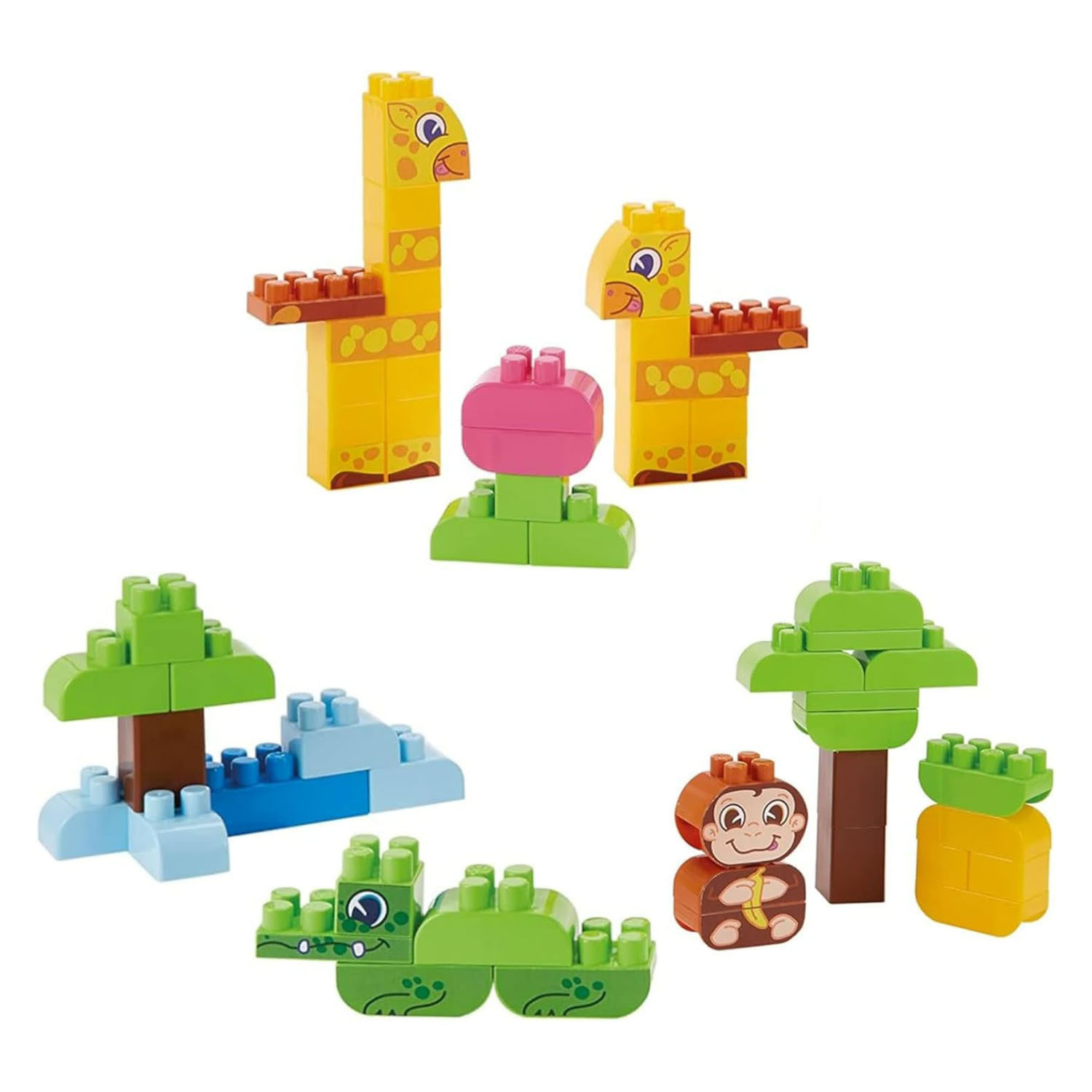 Ecoiffier Abrick Jungle Building Blocks Box - 200 pcs.