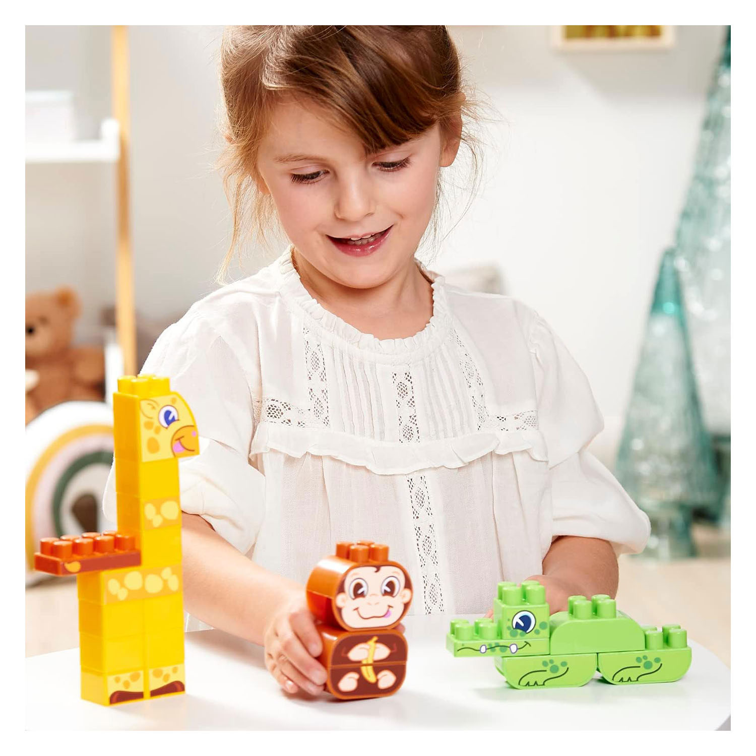 Ecoiffier Abrick Jungle Building Blocks Box - 200 pcs.