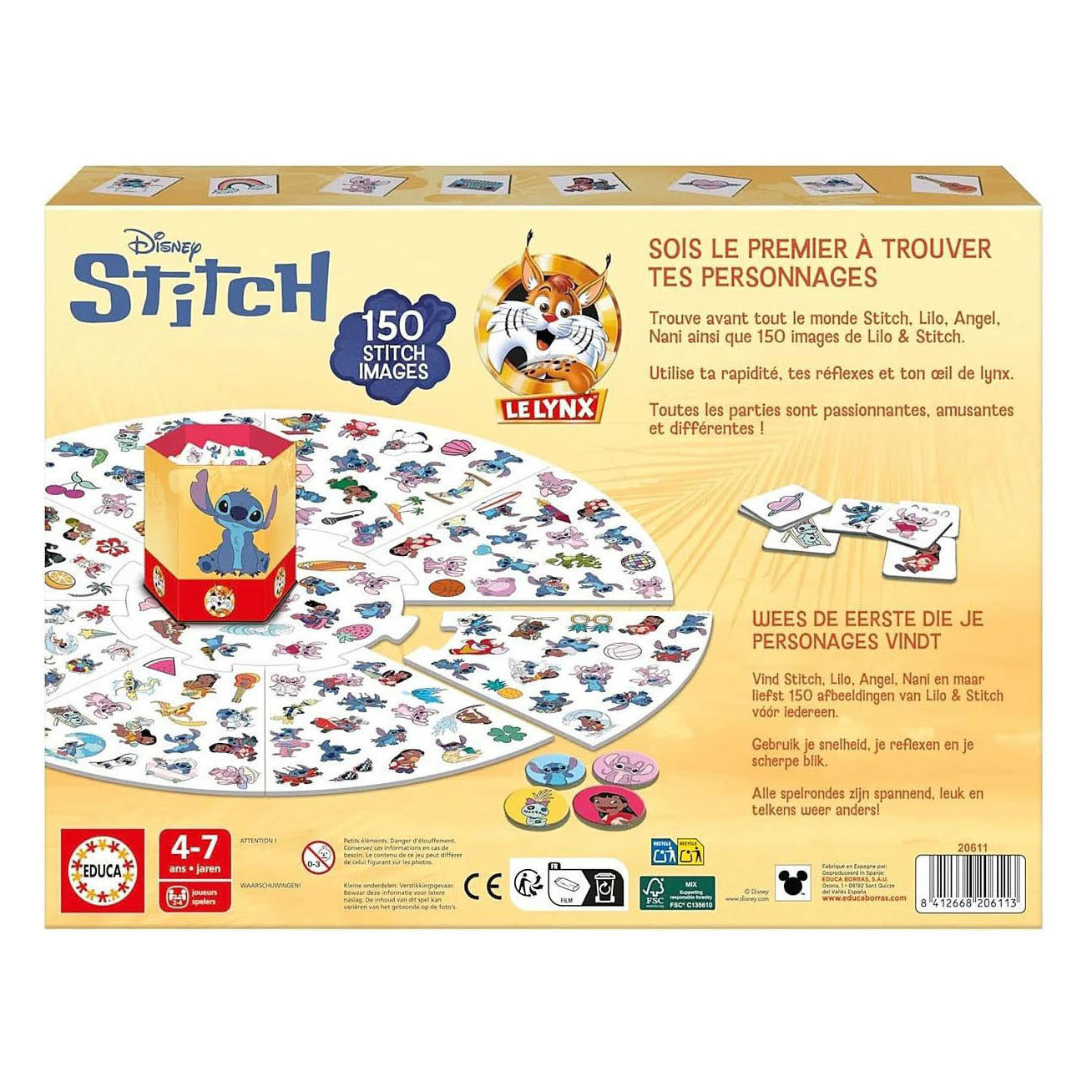 Stitch Lynx Bordspel - NL- en FR-Talig