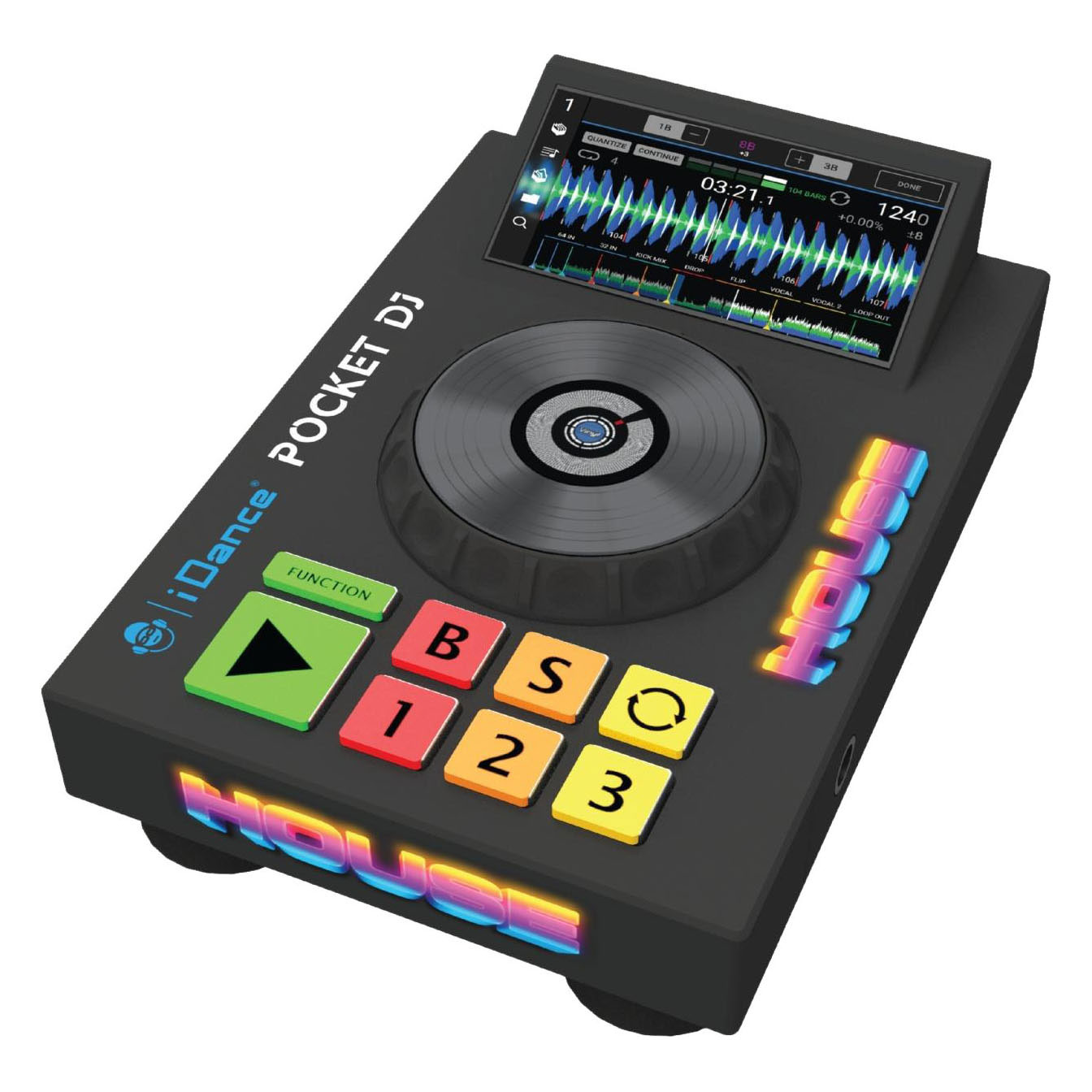 iDance Creatieve Draadloze DJ-Draaitafel met Luidspreker - Zwart