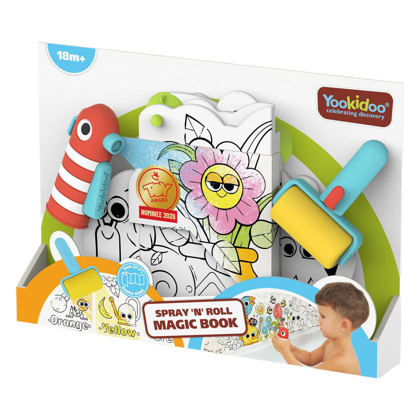 Yookidoo Spray N Roll Magic Book Water Kleurboek