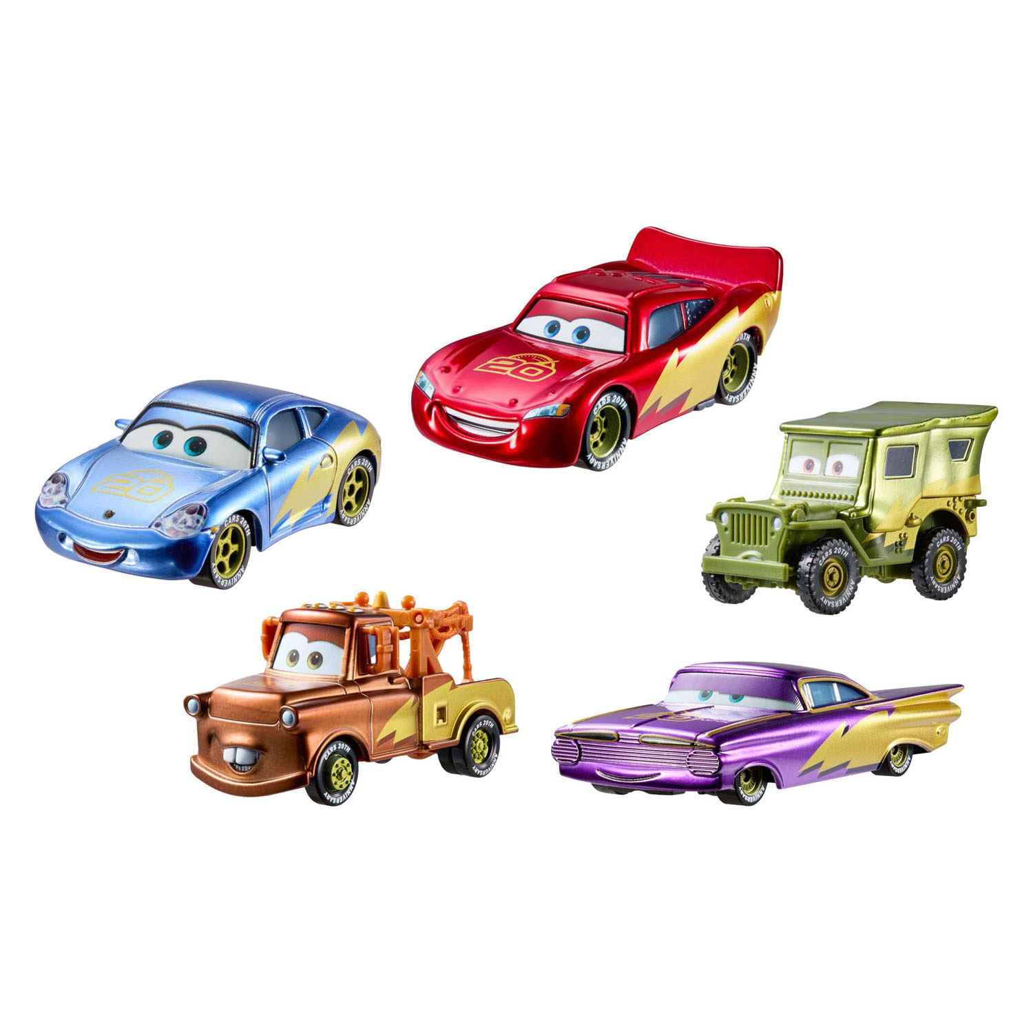 Disney Cars 20th Anniversary Auto's - 5st.