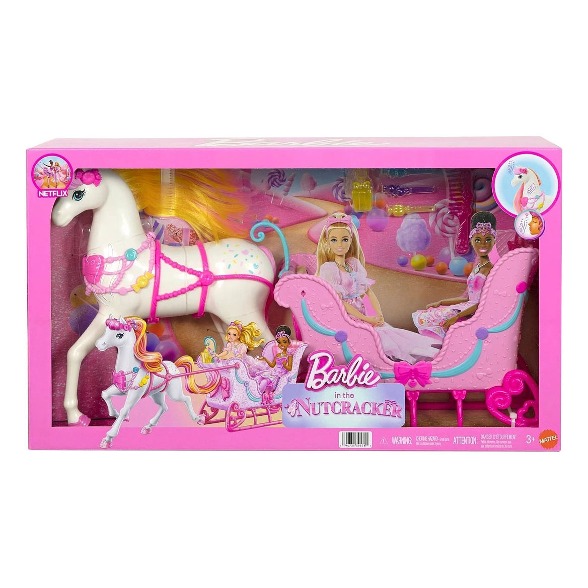 Barbie Notenkraker Snoepjesland Paard en Slee