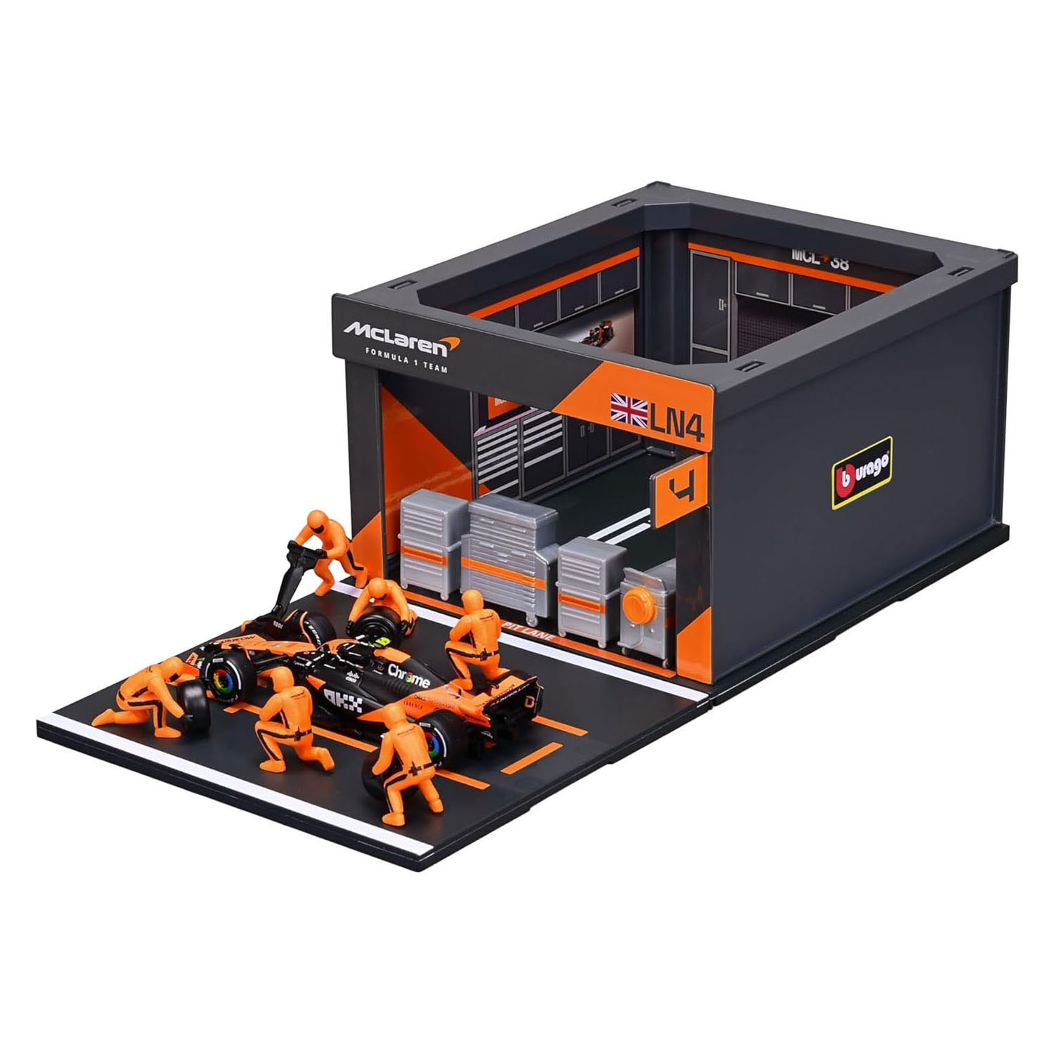 Burago McLaren Pit Pass met Lando Norris - 1:43