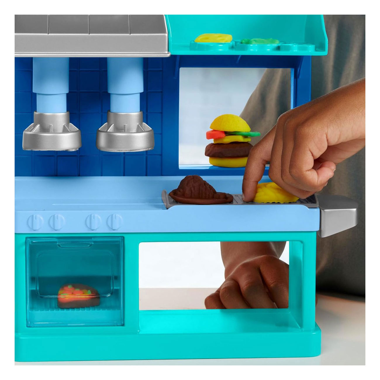 Play-Doh Kitchen Creations Chefs Drukke Restaurant - 5 Kleipotjes