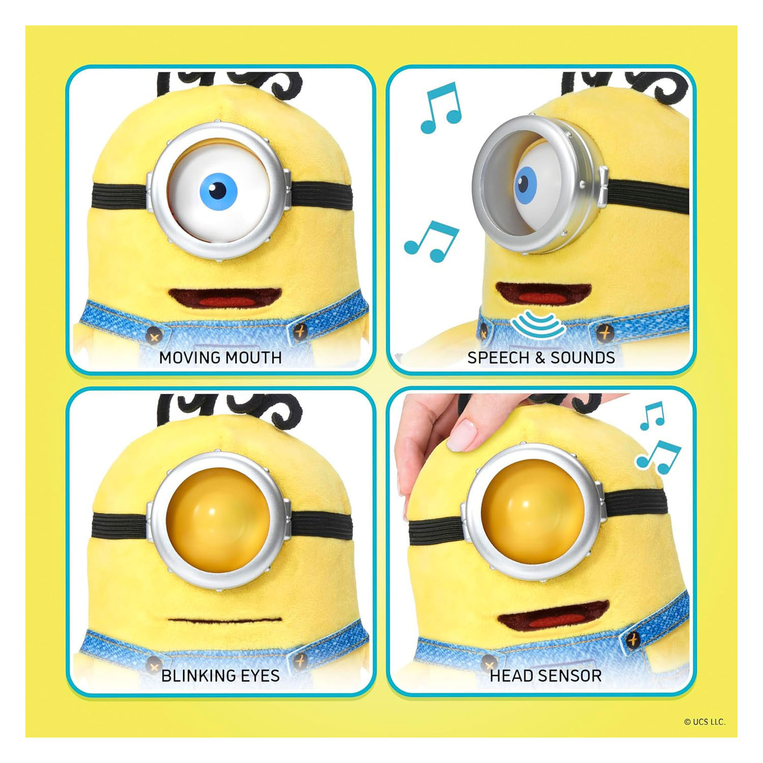 Peluche interactive Puppetronic James Palm des Minions Universels