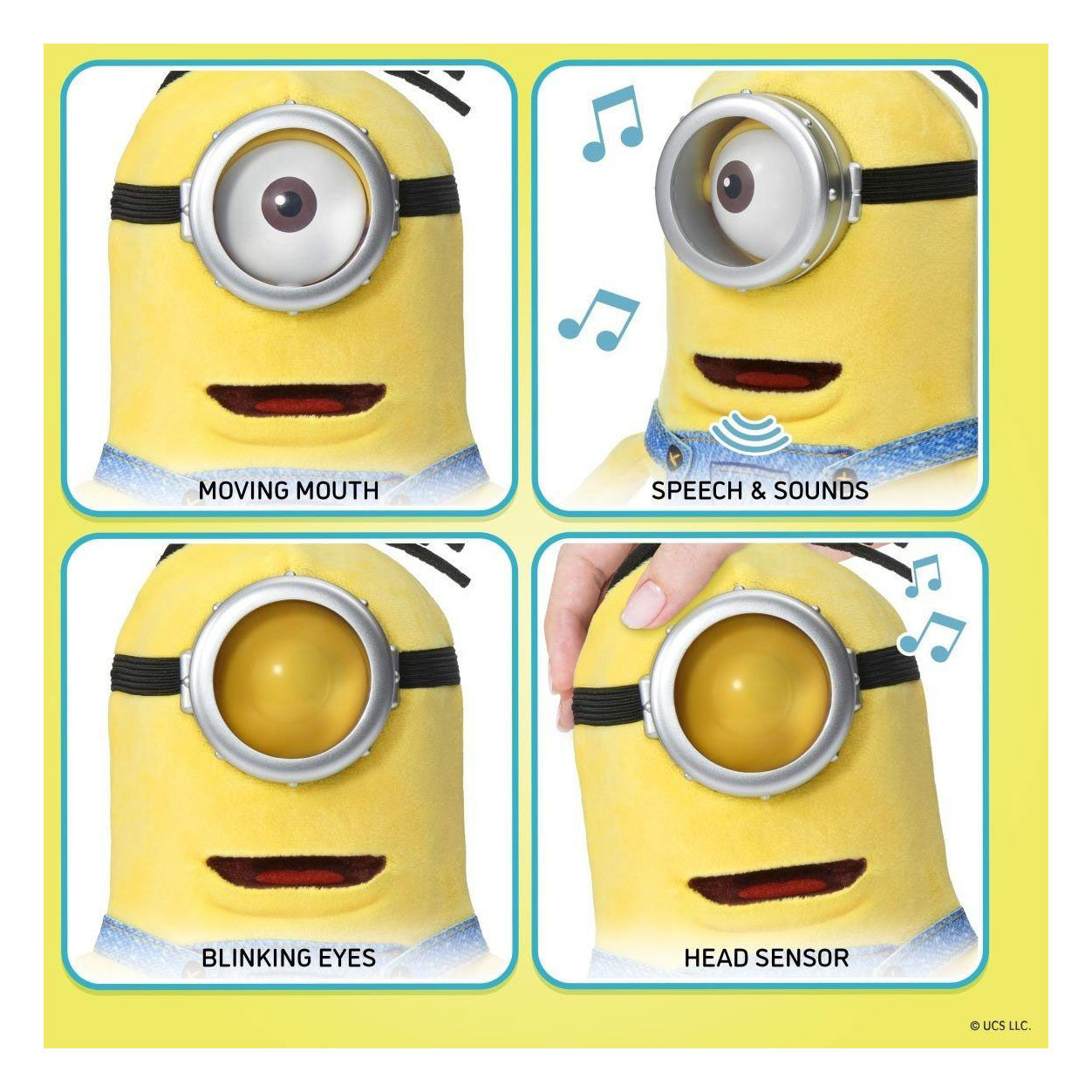 Peluche interactive Puppetronic Dick Palm des Minions universels