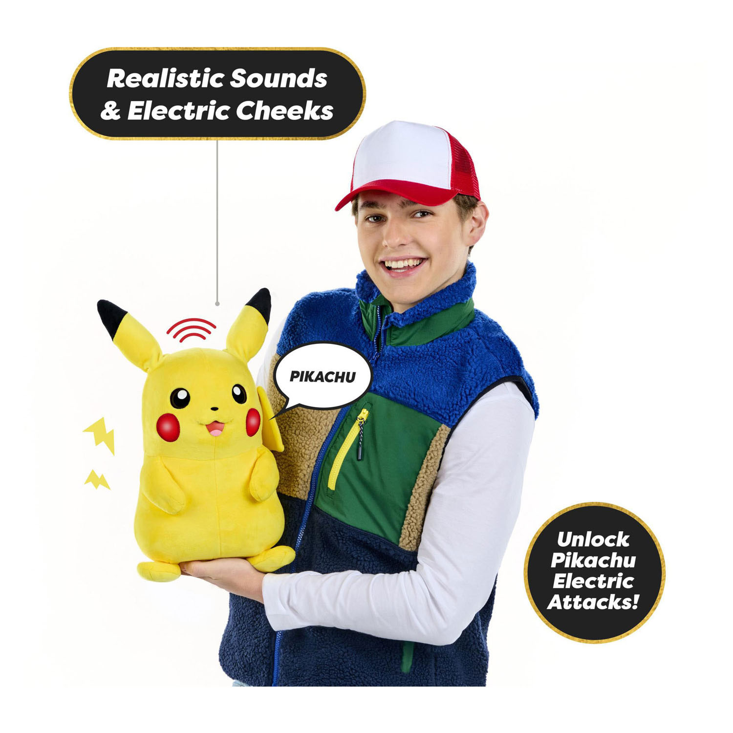 Real FX Pikachu Interactieve Knuffel
