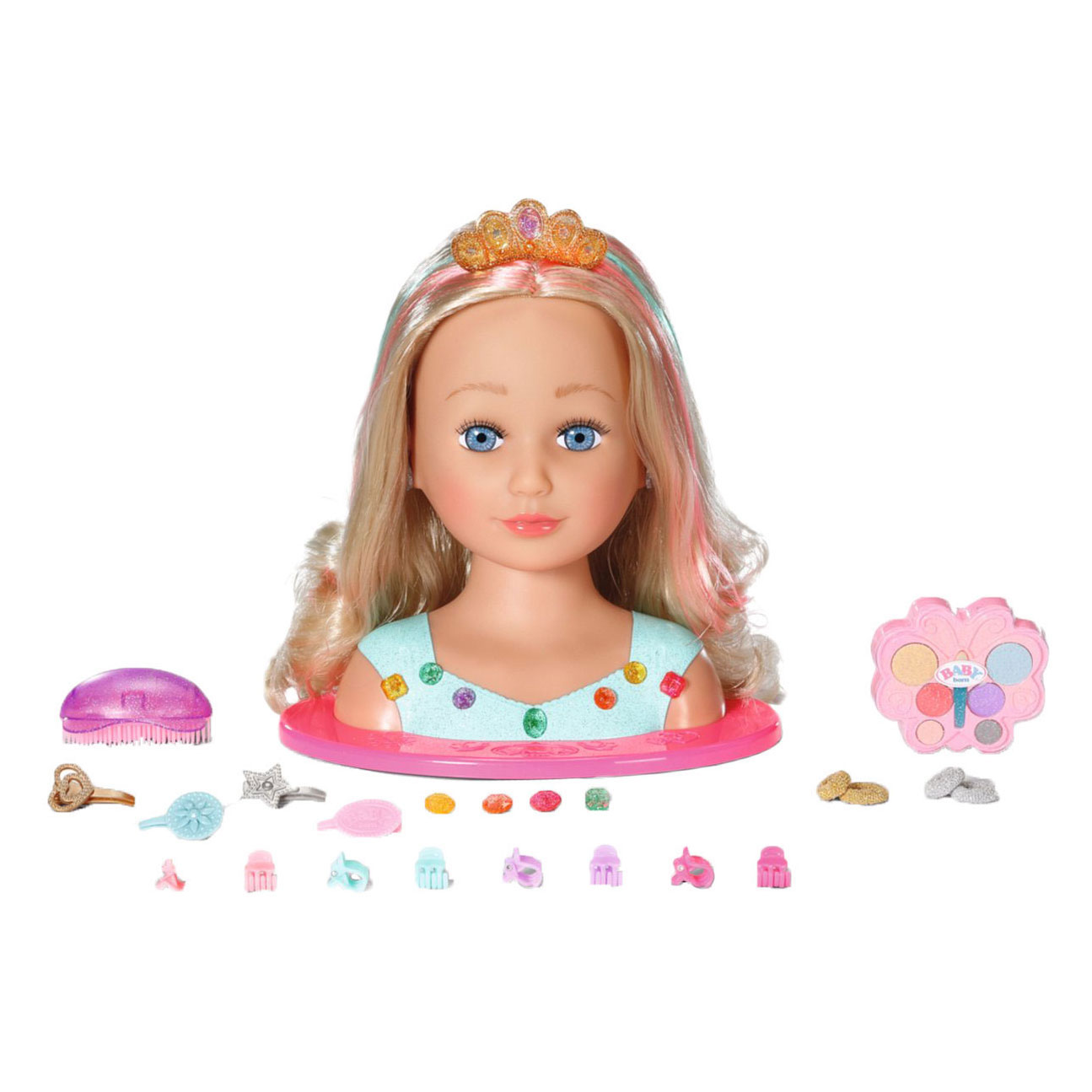 Tête de mannequin Baby Born Styling Makeup and Mannequin Princess - 27 cm
