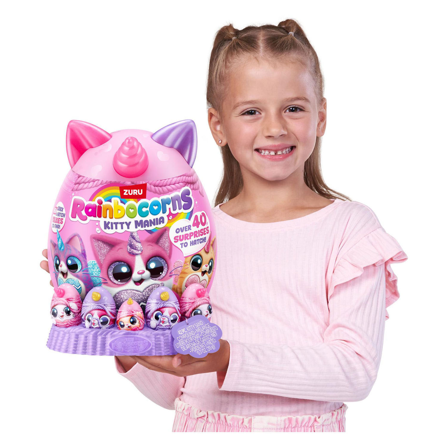 ZURU Rainbocorns Eggzania Kitty Mania Verrassingsei