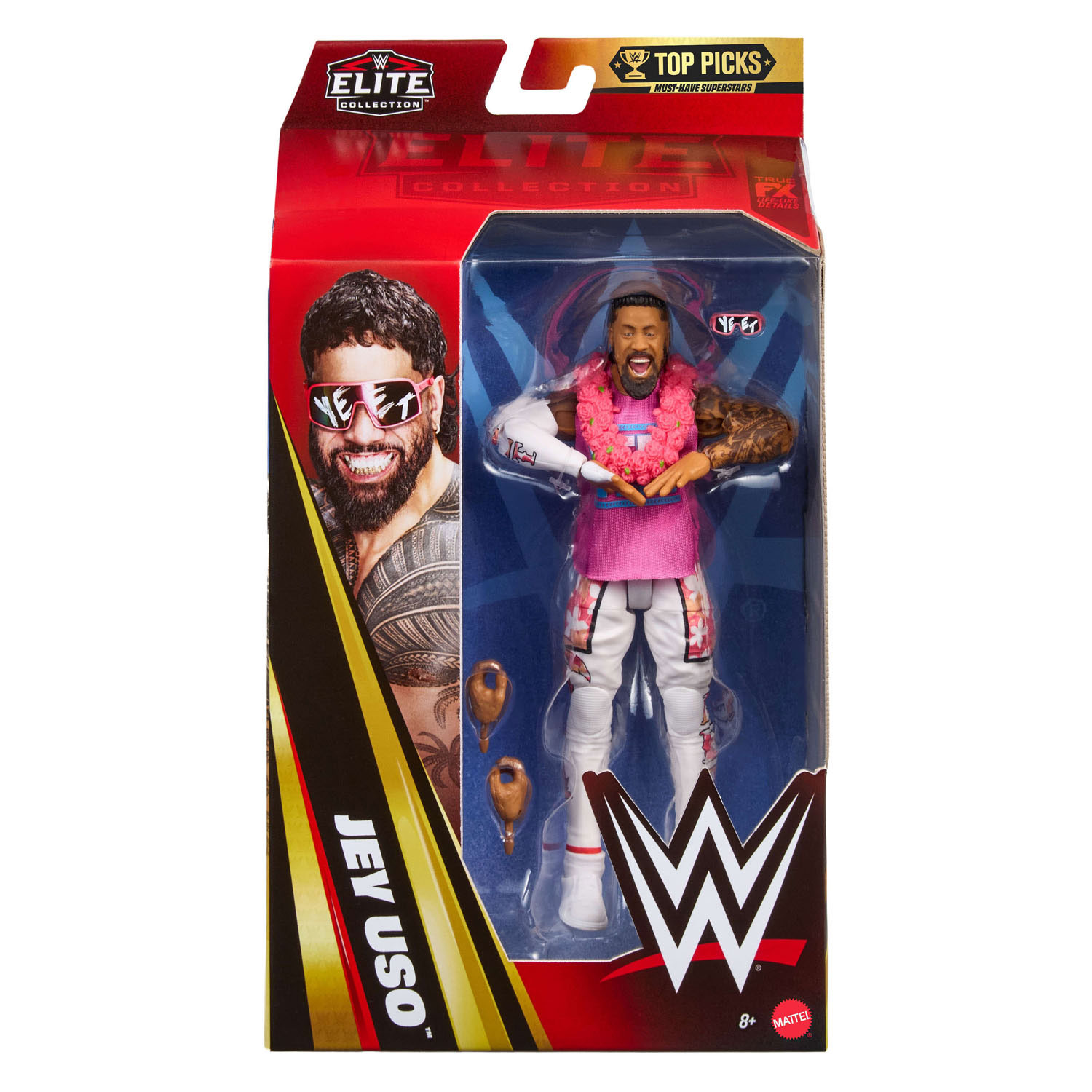WWE Elite Collection Jey Uso Actiefiguur - 17cm