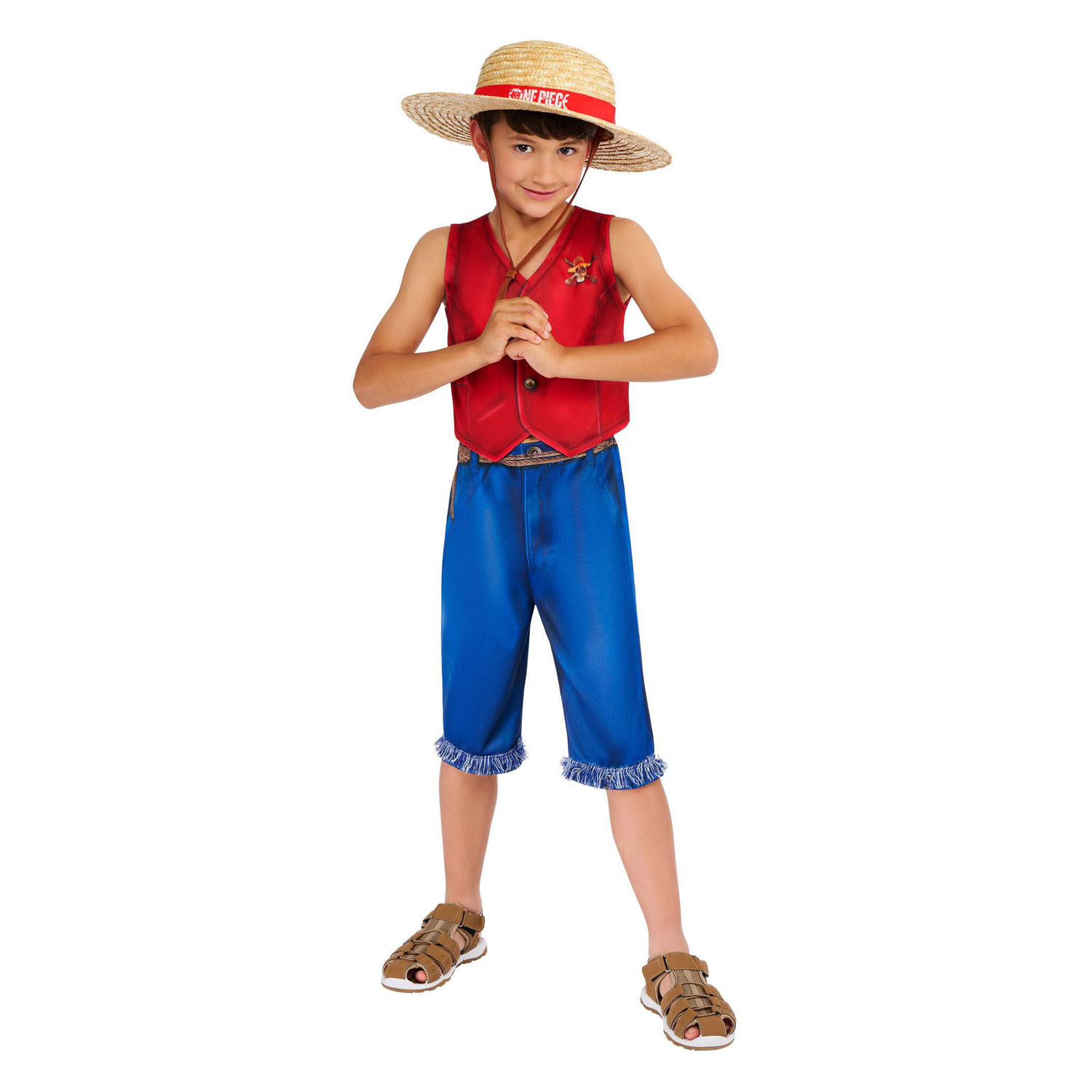 One Piece Luffy Classic Verkleedkostuum - 7-8 Jaar