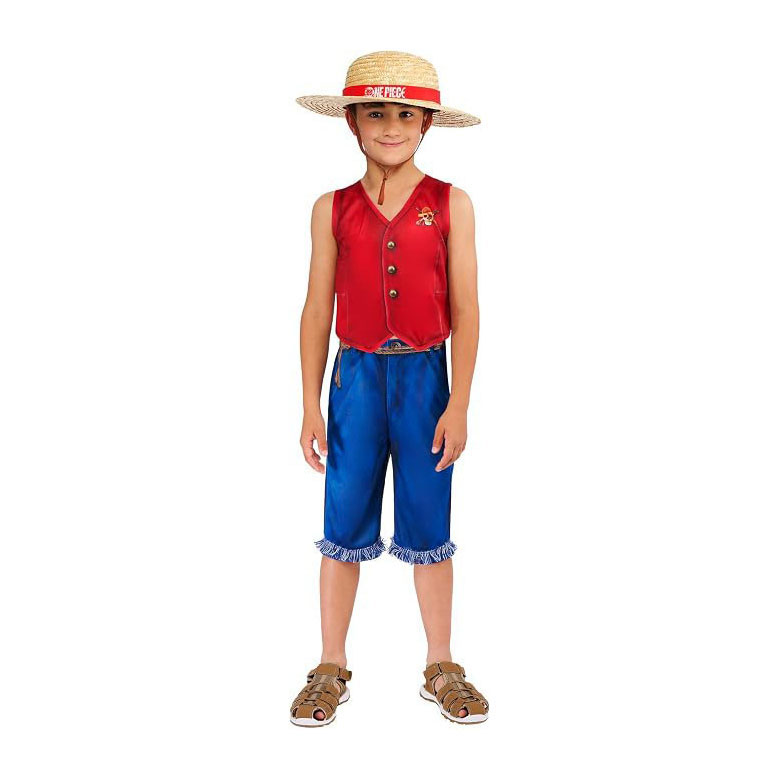 One Piece Luffy Classic Verkleedkostuum - 7-8 Jaar