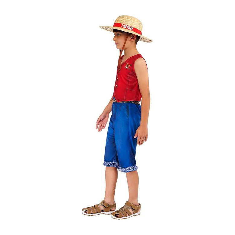 One Piece Luffy Classic Verkleedkostuum - 7-8 Jaar