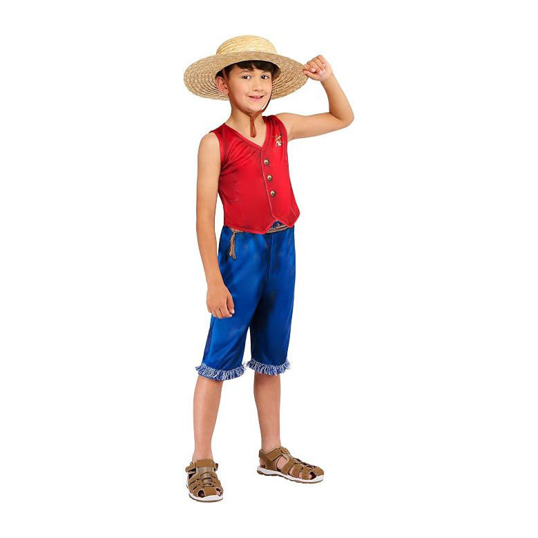 One Piece Luffy Classic Verkleedkostuum - 5-6 Jaar