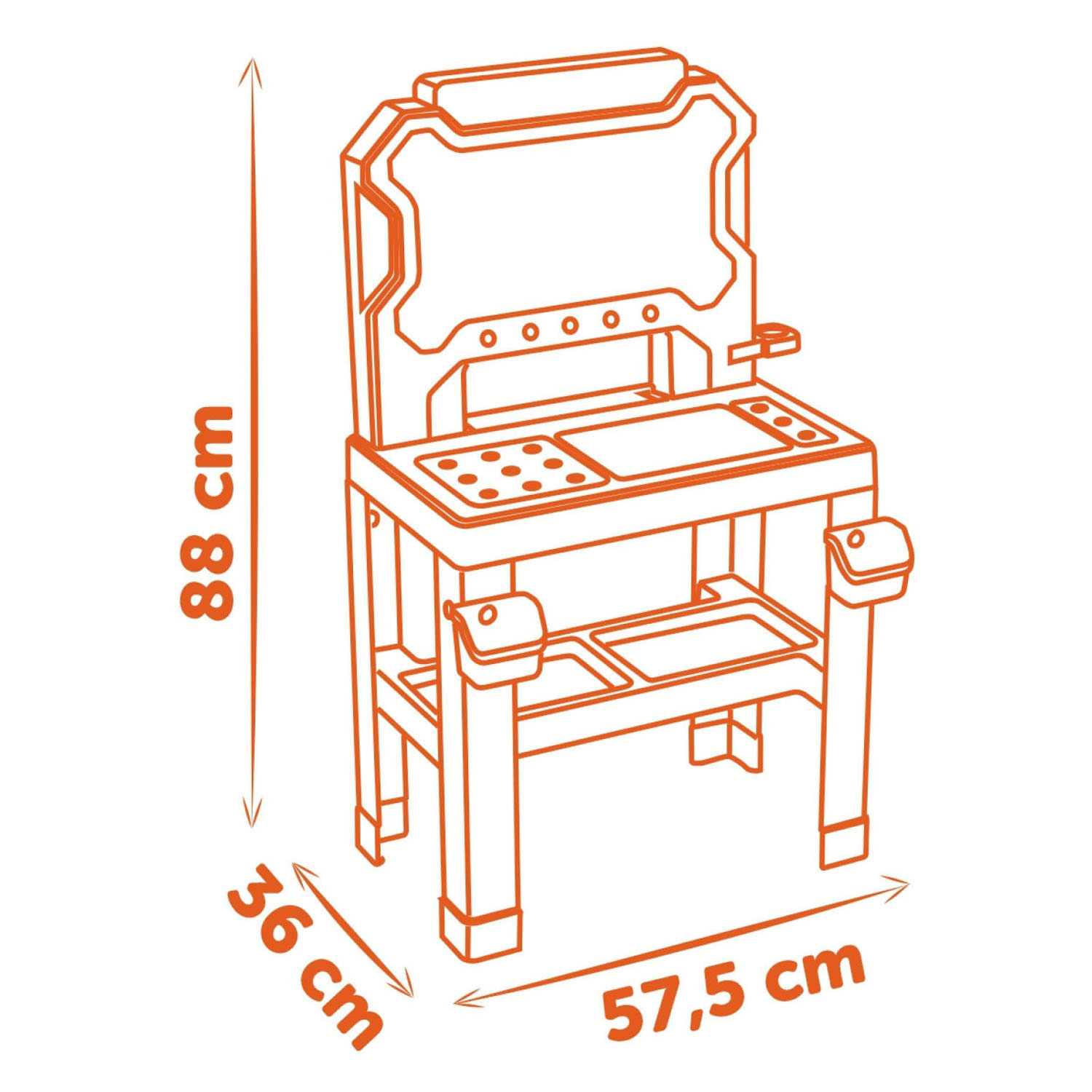 Smoby Werkbank Black & Decker - 78dlg.