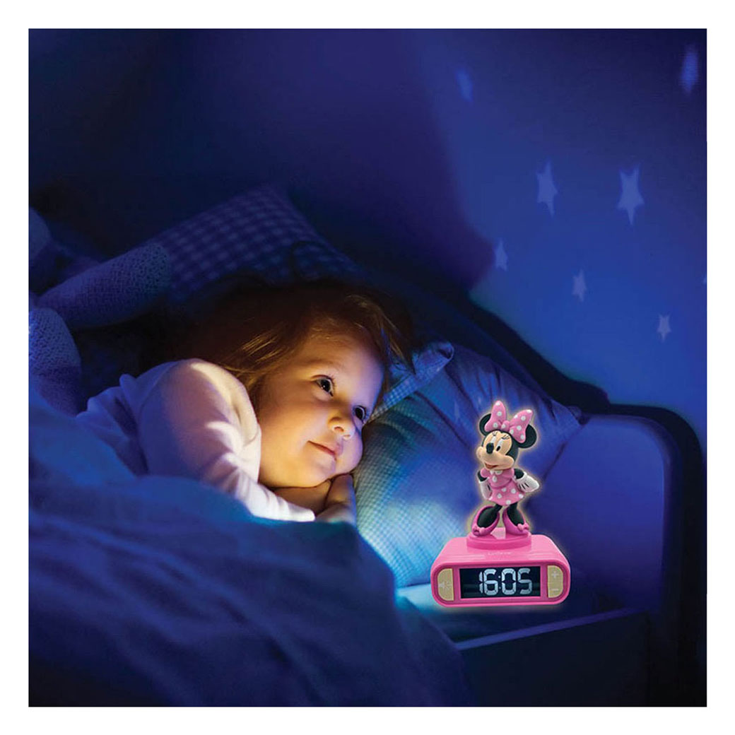 Minnie Mouse 3D Digitale Wekker met Licht en Geluid