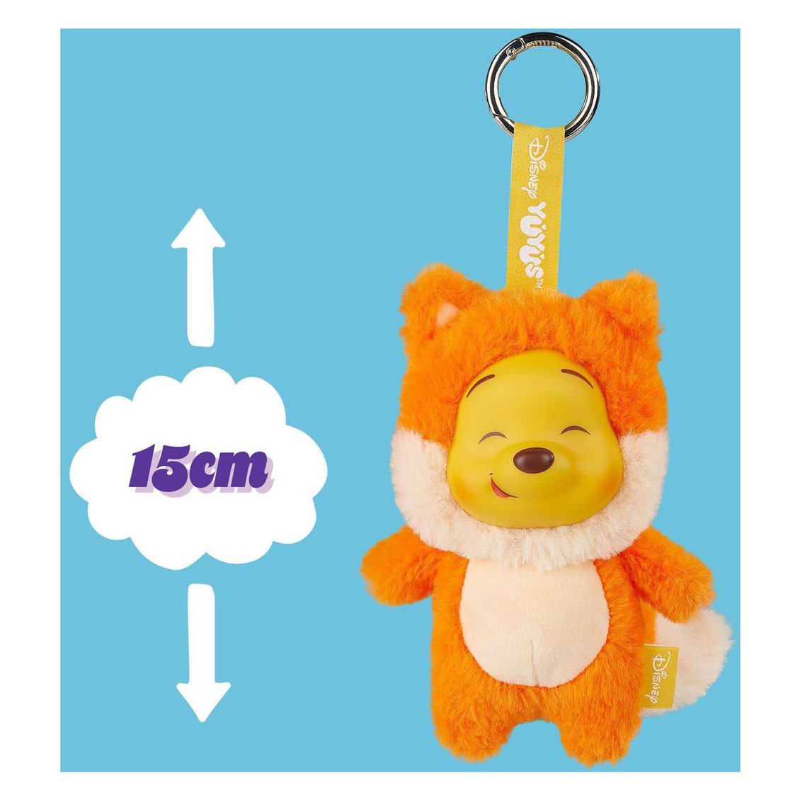 Disney YUYUS Pluche Figuur Winnie de Poeh - 12cm