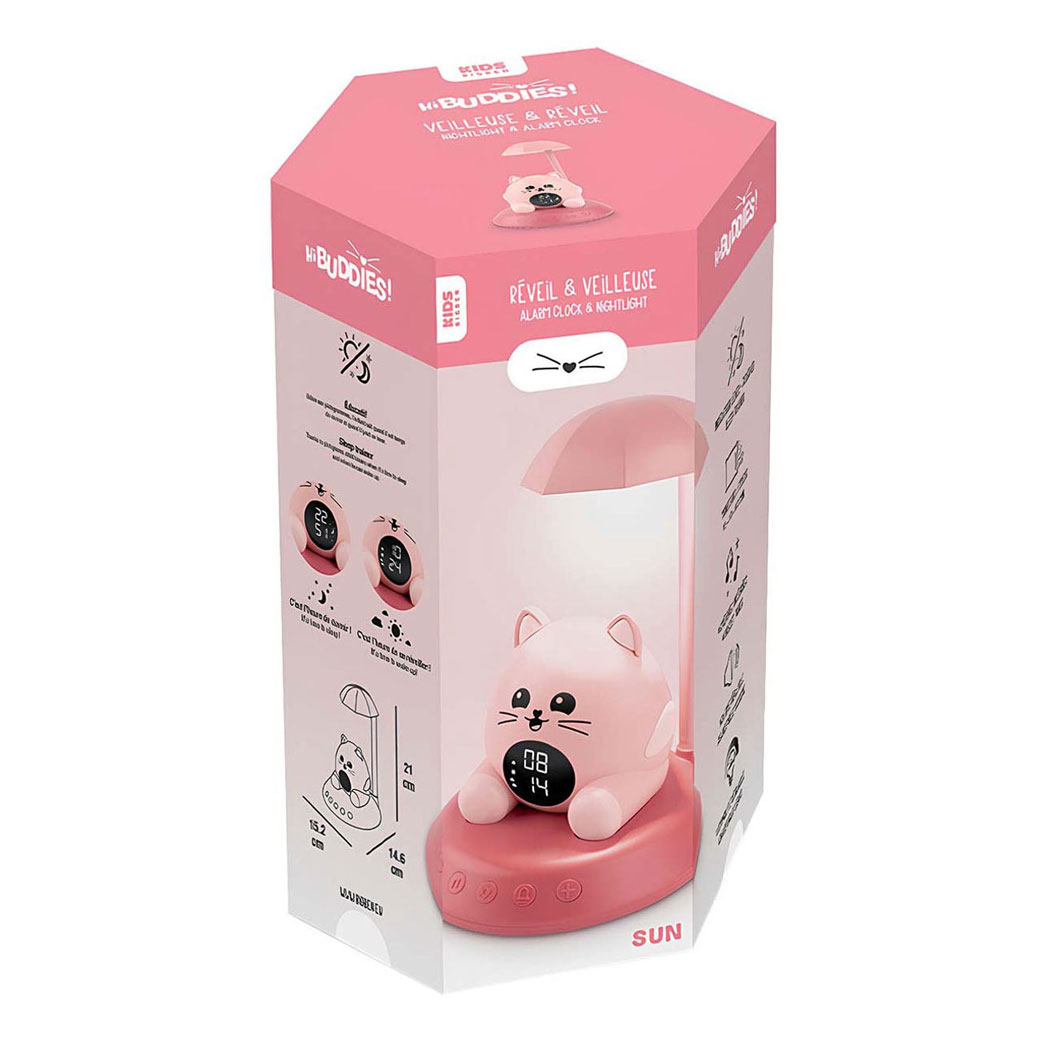 HiBuddies Streetlight Wekker Kat