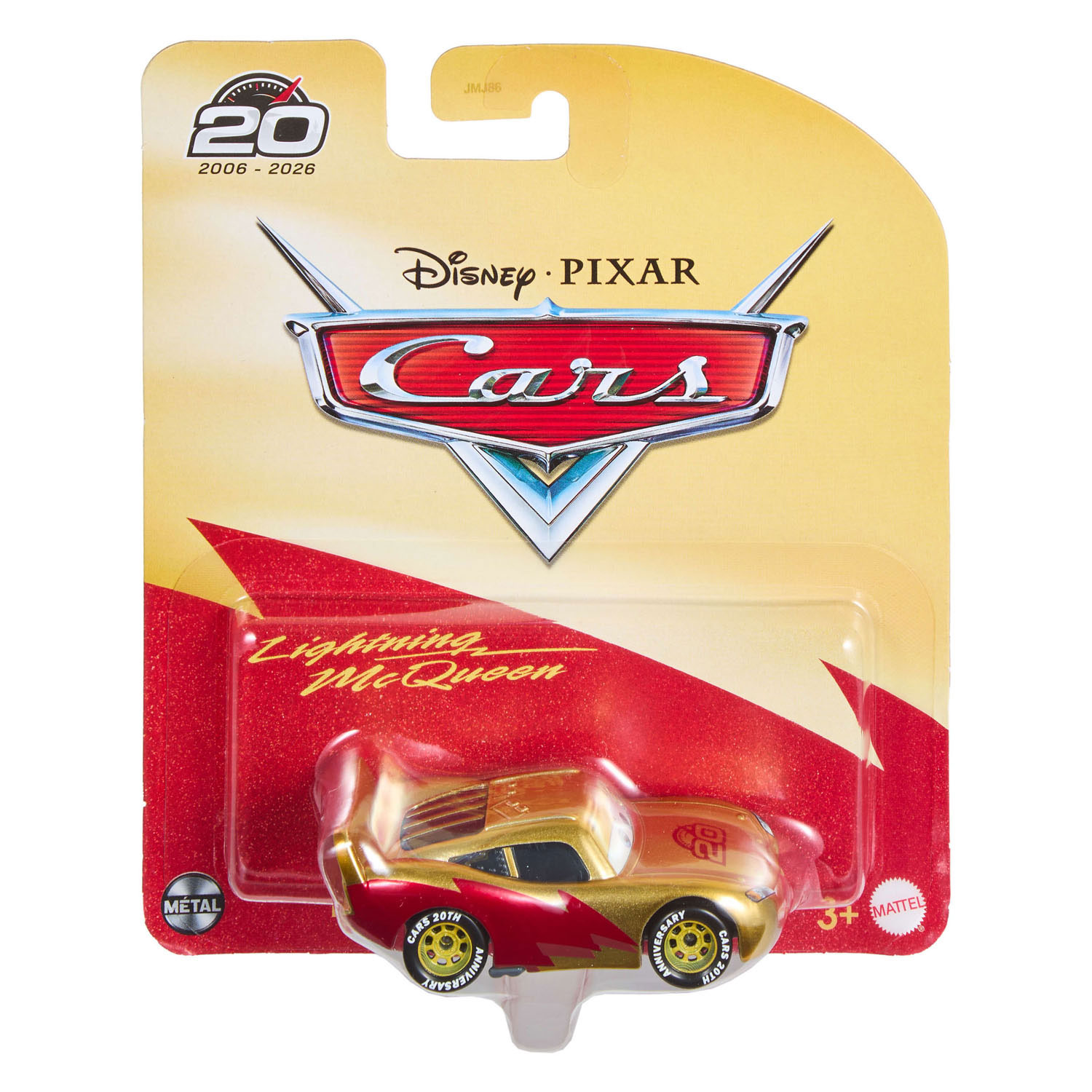 Mattel Disney Cars Lightning Mcqueen 20th Anniversary Golden Exclusive Speelgoedauto