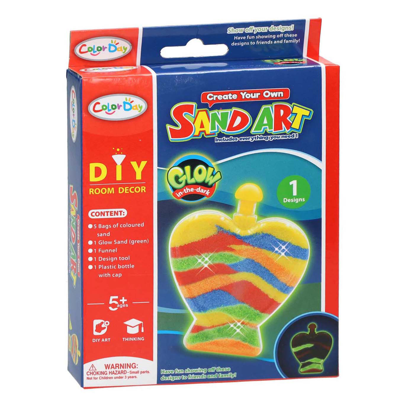 Zandkunst Glow in the Dark