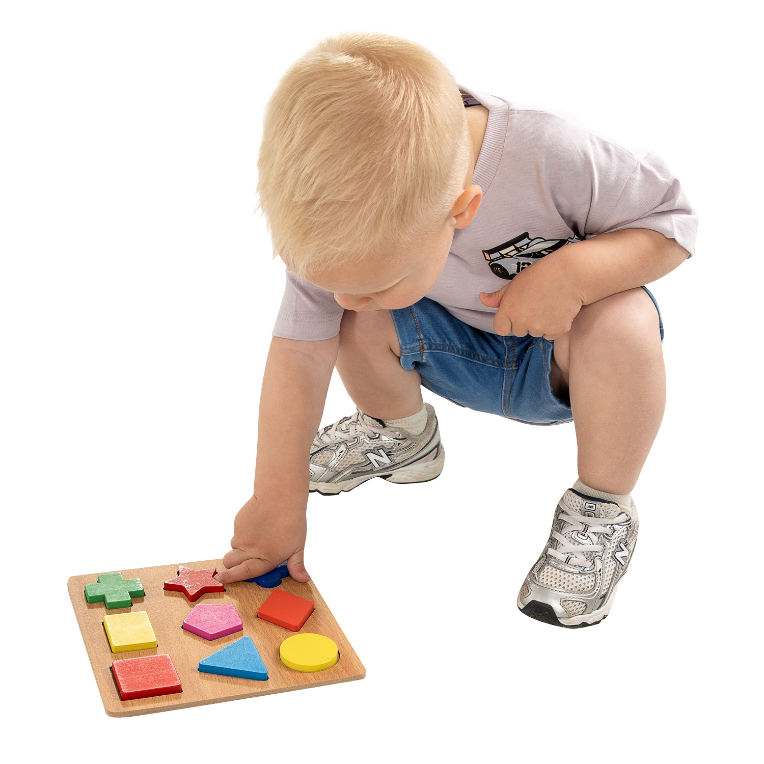 Holz-Formenpuzzle, 9-tlg.