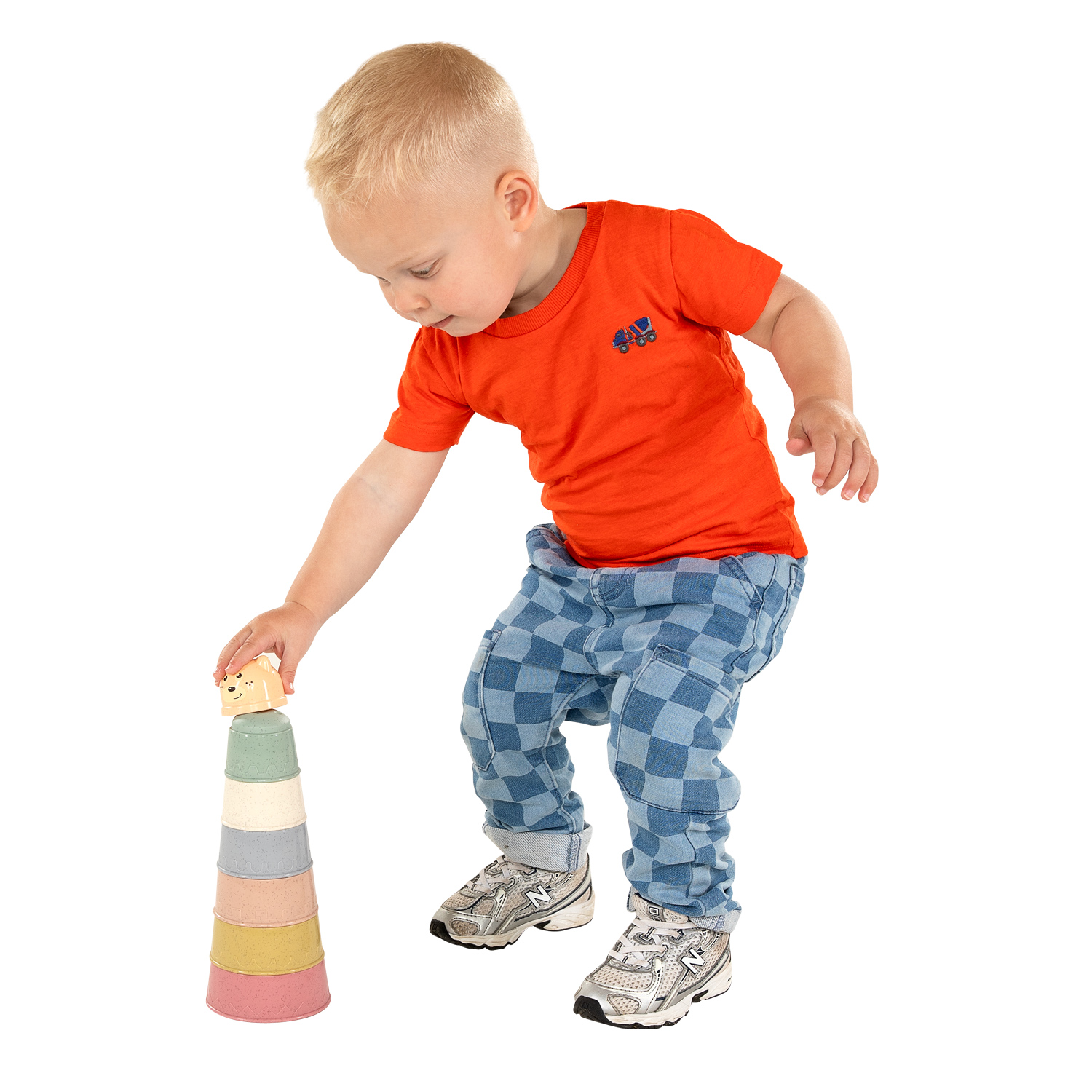 Gobelets empilables Pastel, 6 pièces.